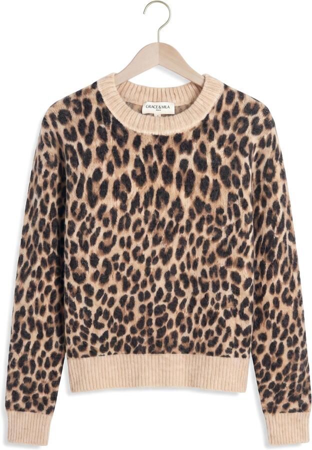 GRACE & MILA Dames Truien & Vesten Pullover Beige - Foto 4