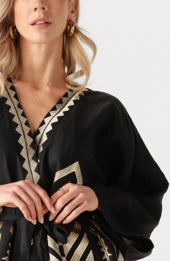 GREEK ARCHAIC KORI Dames Blouses 260184 Zwart - Foto 4