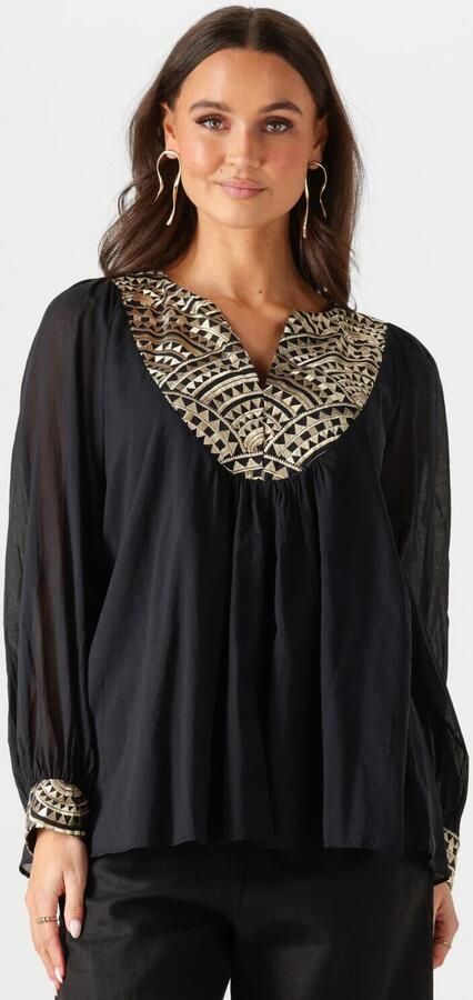 GREEK ARCHAIC KORI Dames Blouses 340552 Zwart