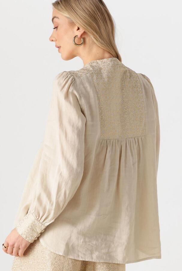 GREEK ARCHAIC KORI Dames Blouses 440645 Beige - Foto 4