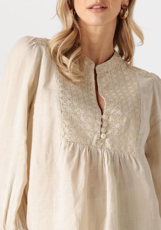 GREEK ARCHAIC KORI Dames Blouses 440645 Beige - Foto 3