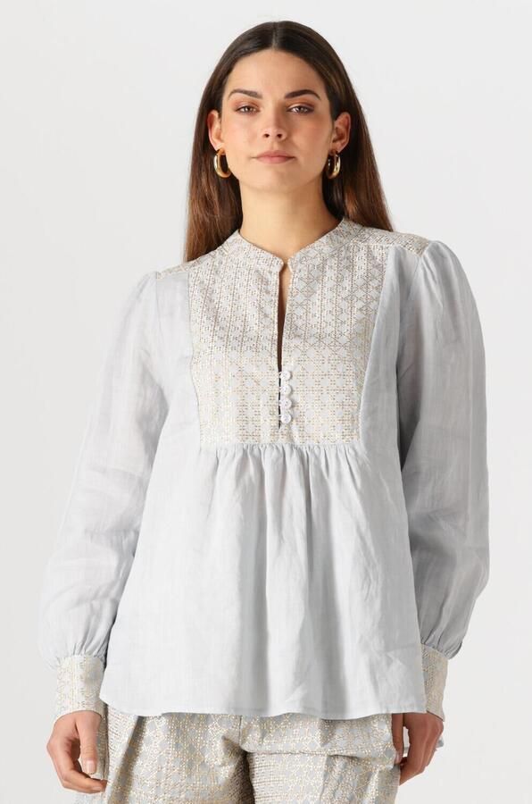GREEK ARCHAIC KORI Dames Blouses 440645 Lichtblauw