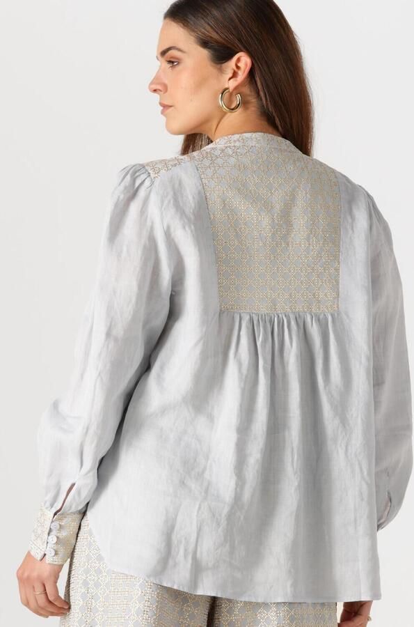 GREEK ARCHAIC KORI Dames Blouses 440645 Lichtblauw - Foto 4