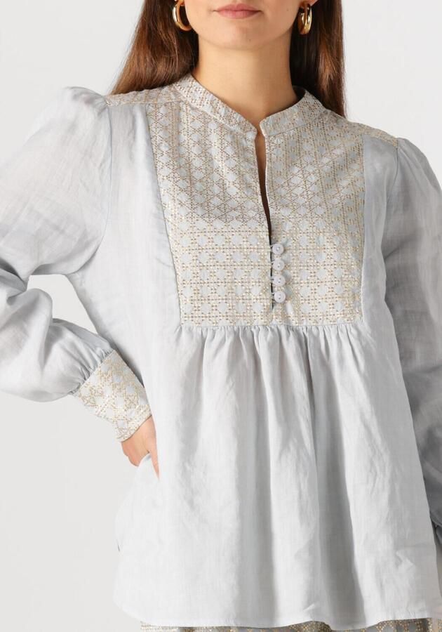 GREEK ARCHAIC KORI Dames Blouses 440645 Lichtblauw - Foto 3