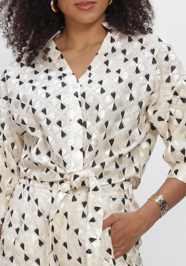GREEK ARCHAIC KORI Dames Blouses S26k-4065043 Ecru - Foto 4