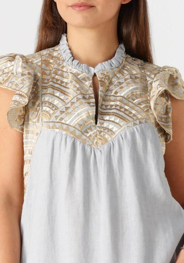 GREEK ARCHAIC KORI Dames Jurken 231097 Lichtblauw - Foto 2