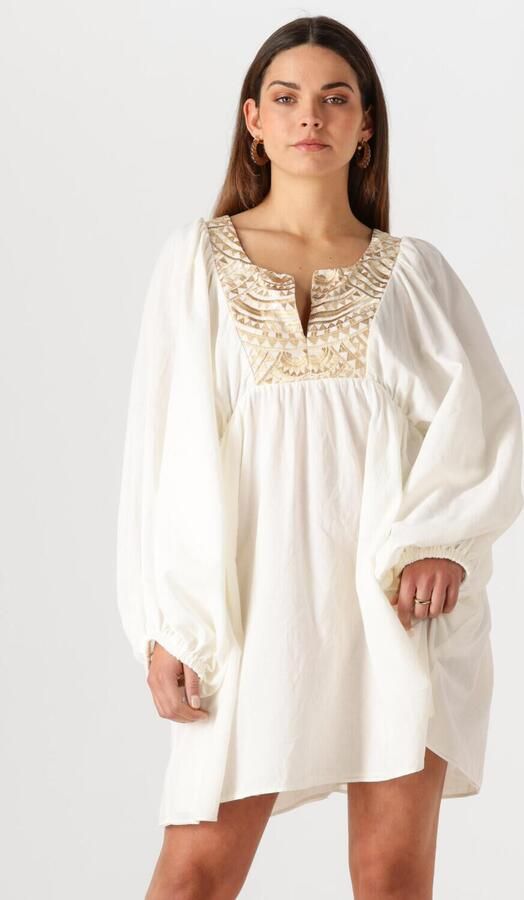 GREEK ARCHAIC KORI Dames Jurken 330432 Gebroken Wit - Foto 4