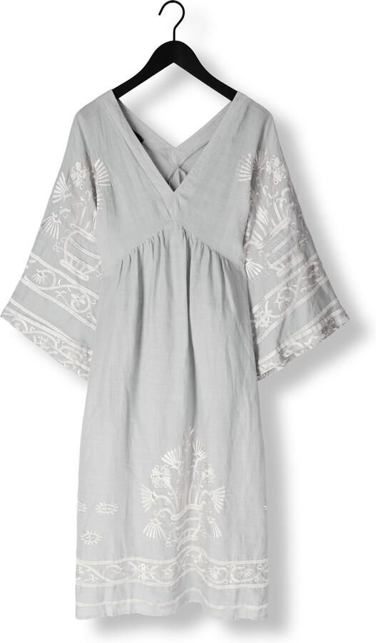 GREEK ARCHAIC KORI Dames Jurken 430582 Lichtgrijs - Foto 3