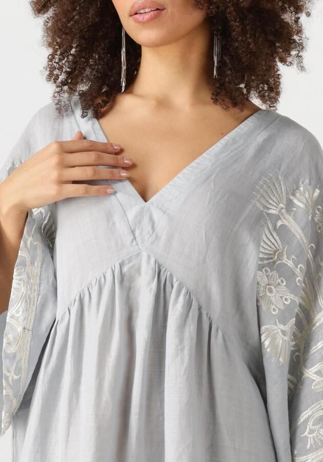 GREEK ARCHAIC KORI Dames Jurken 430582 Lichtgrijs - Foto 2