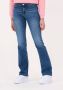 Guess Blauwe effen jeans met ritssluiting en knoopsluiting voor vrouwen Blue Dames - Thumbnail 3