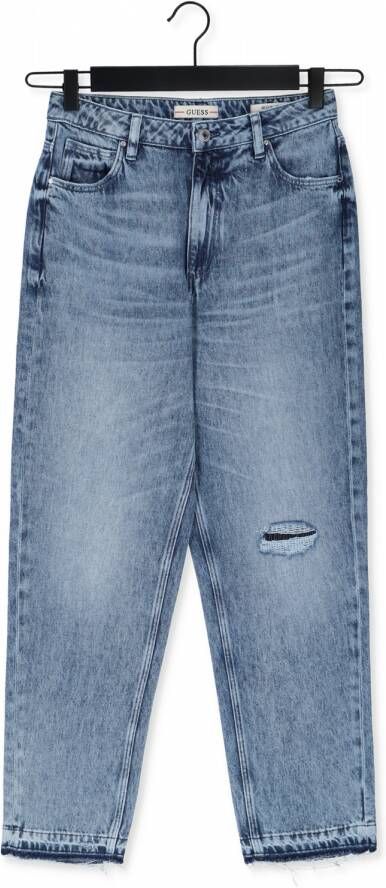 Guess Mom Jeans Blauw Dames Denim Blue Dames