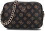 Guess Bruine Polyethyleen Schoudertas met Ketting Black Dames - Thumbnail 1