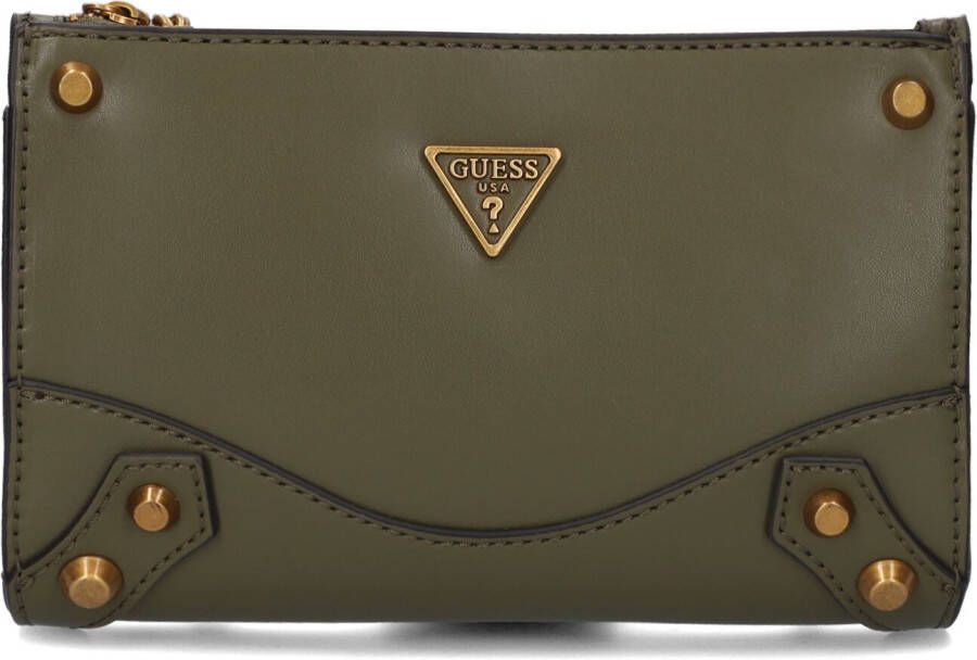 Guess Groene Schoudertas Amantea Zip Crossbody