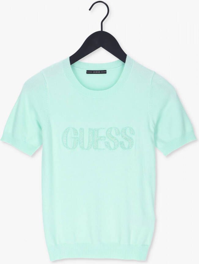 Guess Groene Top Amelie Rn Ss Swtr