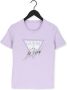 Guess Liliac Print Korte Mouw T-Shirt Purple Dames - Thumbnail 1