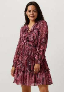 Guess Roze Mini Jurk Ls Lace Up Flared Lucy Dress
