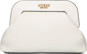 Guess Witte Clutch Abey Frame Clutch