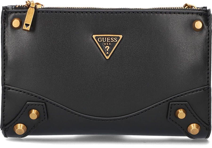 Guess Zwarte Schoudertas Amantea Zip Crossbody