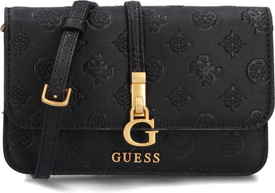 Guess Zwarte Schoudertas James Logo Mini Xbody Flap Organizer