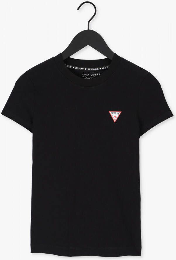 Guess Zwarte T-shirt Mini Triangle Cn