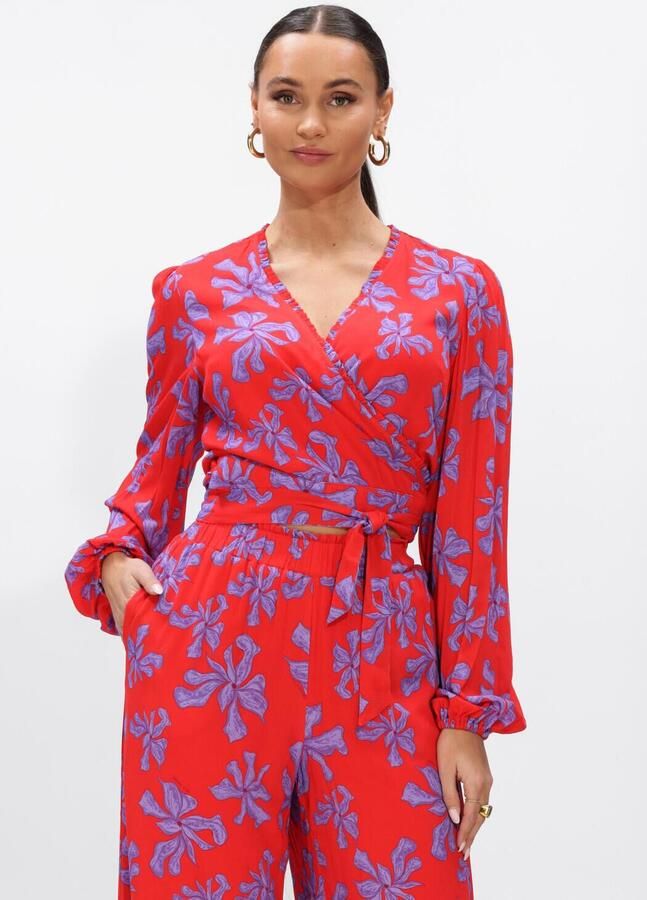 HARPER & YVE Dames Blouses Flora-ls Rood