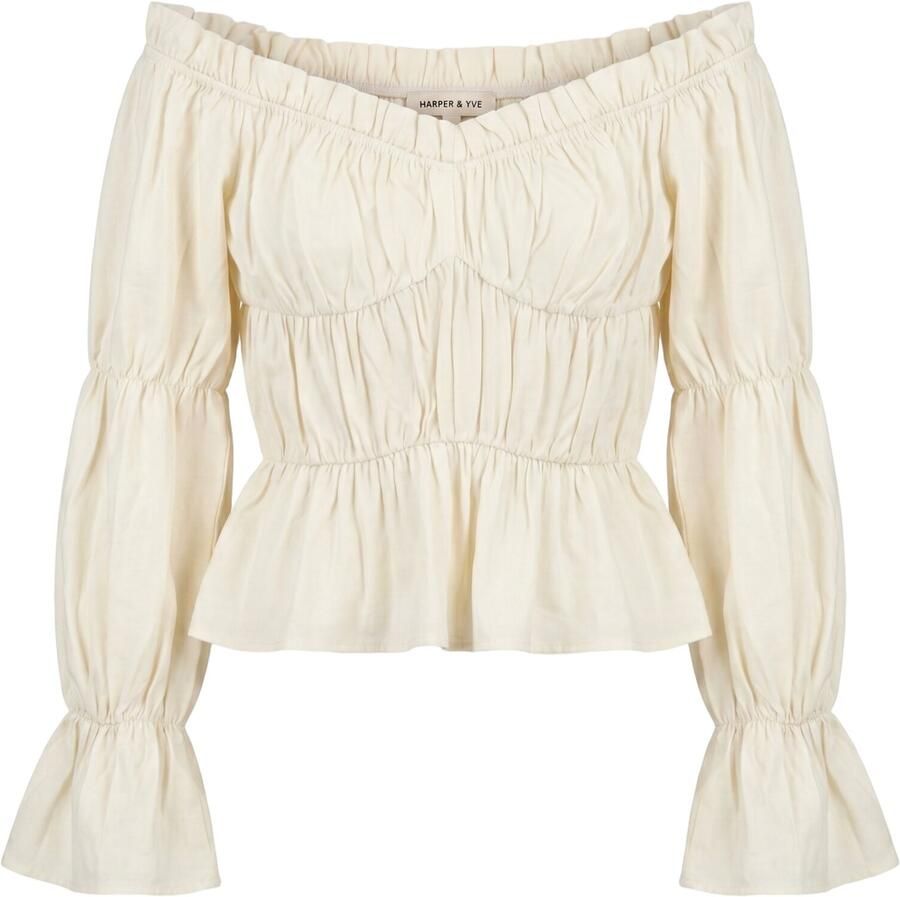 HARPER & YVE Dames Blouses Roan-ls Creme - Foto 2