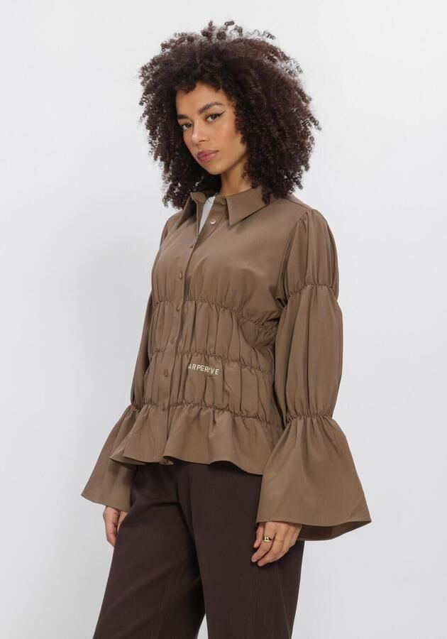 HARPER & YVE Dames Blouses Senna-ls Bruin