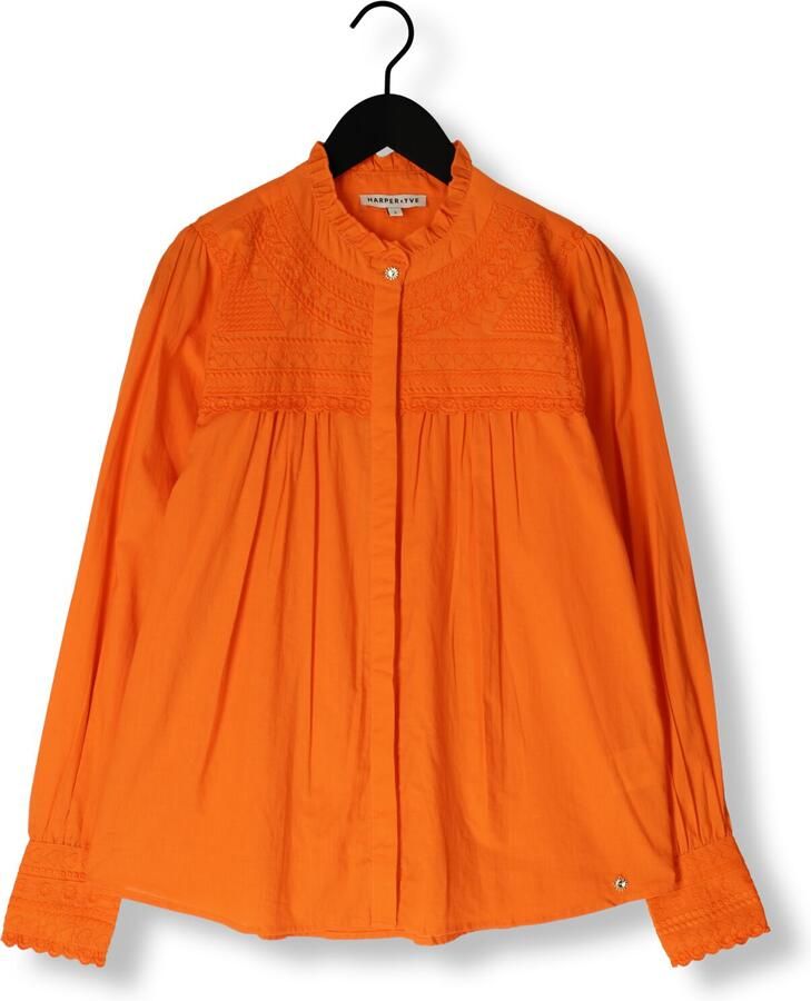 Harper & Yve Yasmin Lange Mouw Blouse Orange Dames