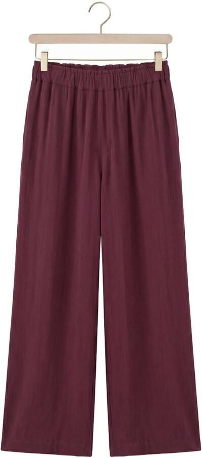 HARPER & YVE wide leg high waist broek donkerpaars - Foto 4