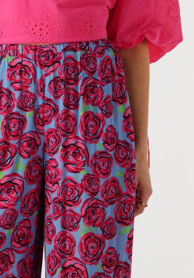 HARPER & YVE wide leg regular waist casual broek roze - Foto 2