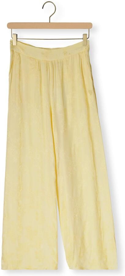 HARPER & YVE wide leg high waist gebloemde broek lichtgeel - Foto 4