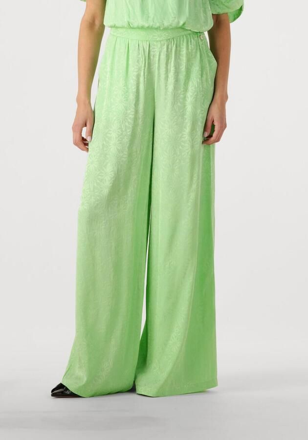 HARPER & YVE wide leg high waist broek groen - Foto 4