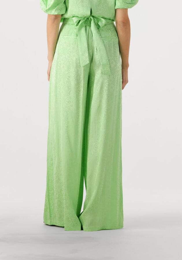 HARPER & YVE wide leg high waist broek groen