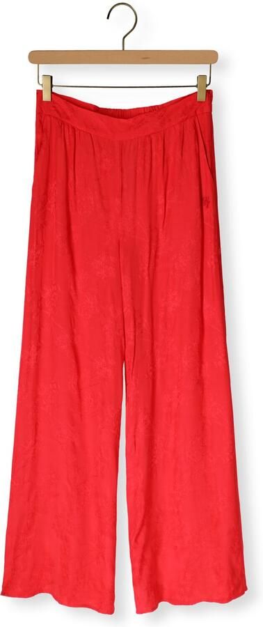 HARPER & YVE wide leg high waist gebloemde broek rood - Foto 4