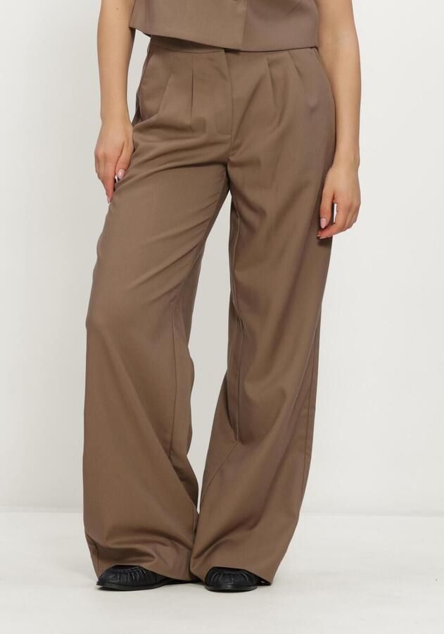 HARPER & YVE high waist wide leg broek kaki