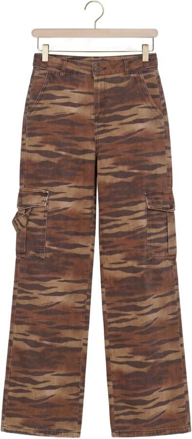 HARPER & YVE wide leg jeans met dierenprint bruin - Foto 4