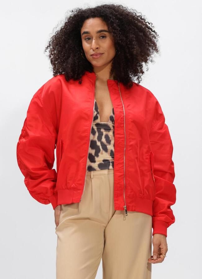 HARPER & YVE bomberjack met backprint rood