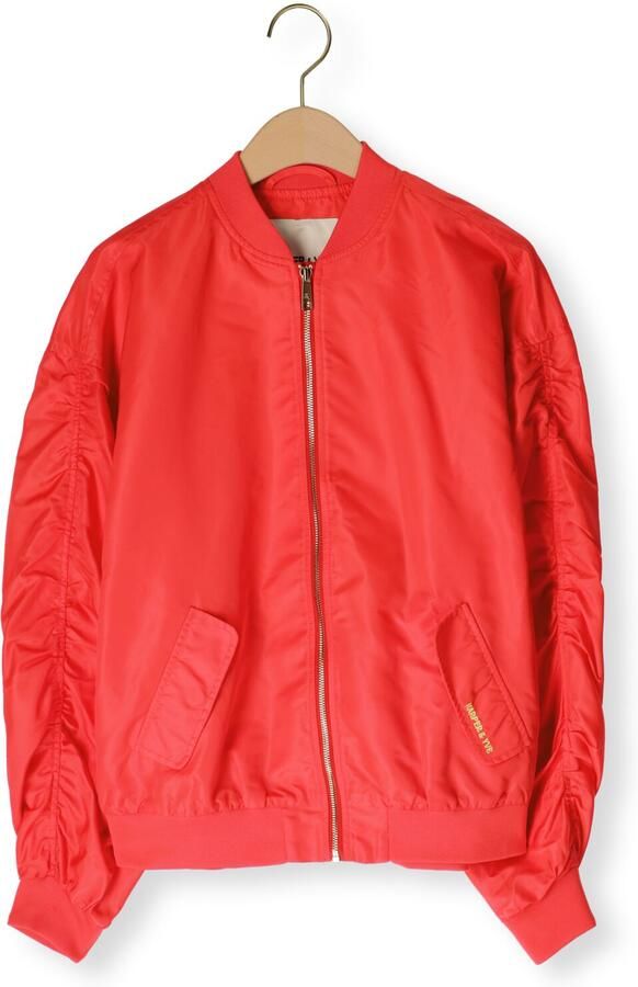 HARPER & YVE bomberjack met backprint rood - Foto 4