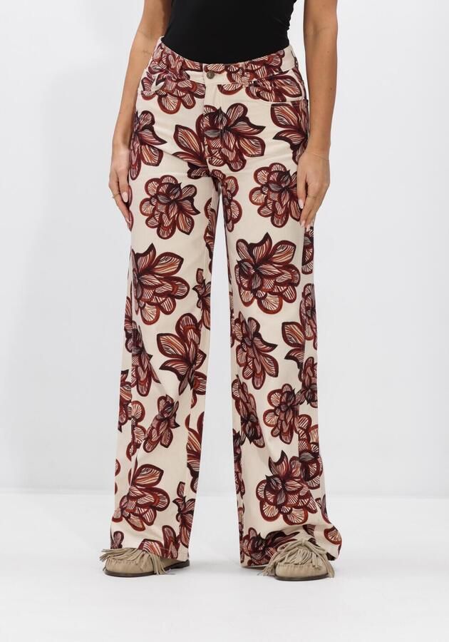 HARPER & YVE MAYRA-PA gebloemde wide leg jeans ecru
