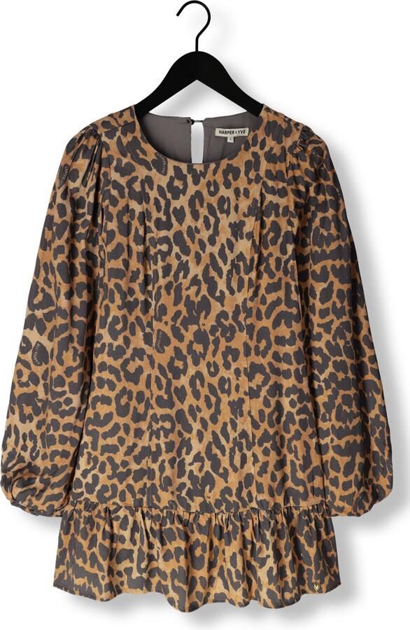 Harper & Yve Bruine Mini Jurk Lynn-dr Multicolor Dames - Foto 3