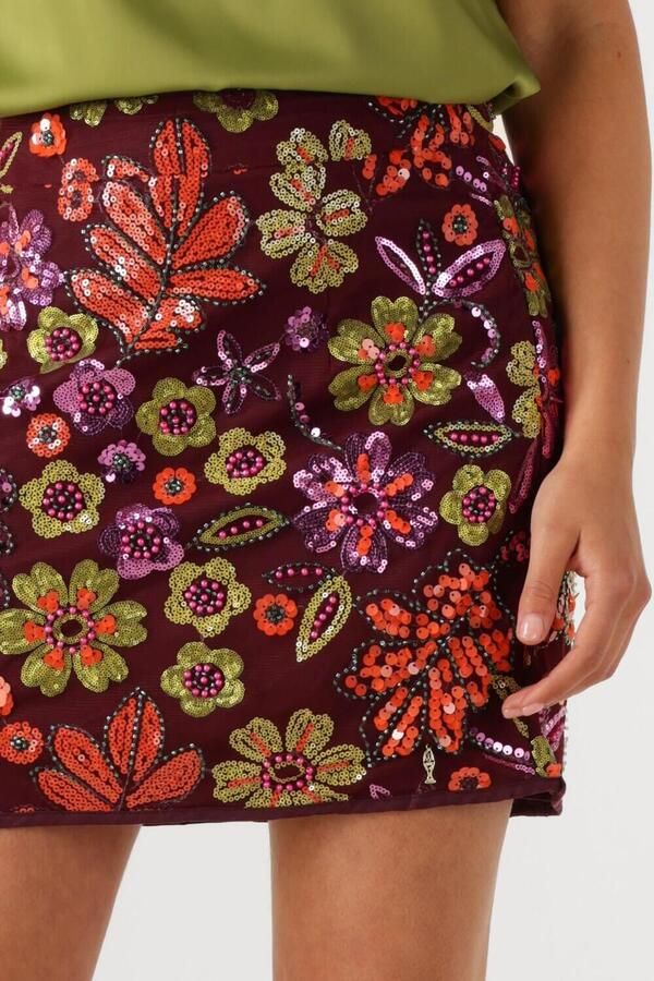 HARPER & YVE korte rok met pailletten paars - Foto 3