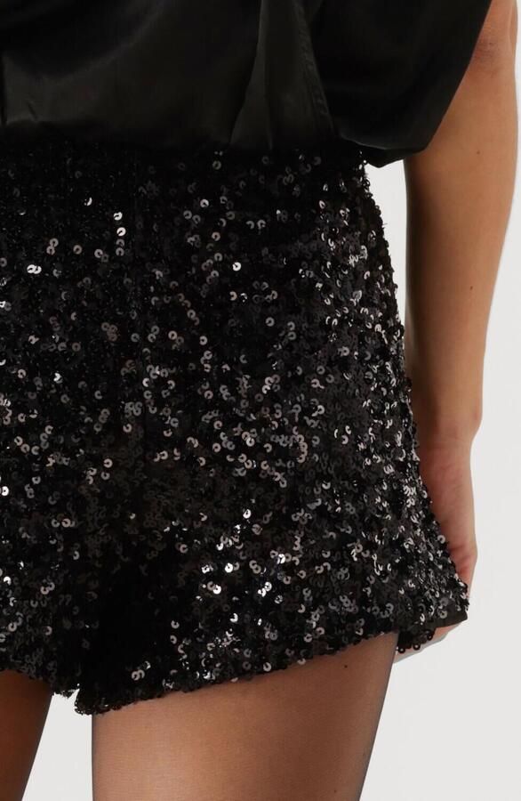 Harper & Yve Glitter Mini Rok Emilia-sk Black Dames - Foto 3