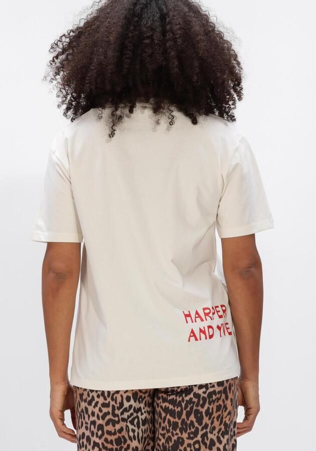 HARPER & YVE Dames Tops & T-shirts Bandida-ss Ecru - Foto 3