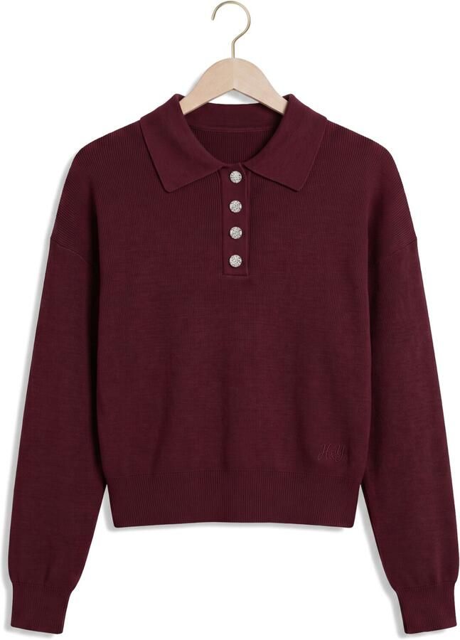 HARPER & YVE Dames Tops & T-shirts Bobby-ls Bordeaux - Foto 2