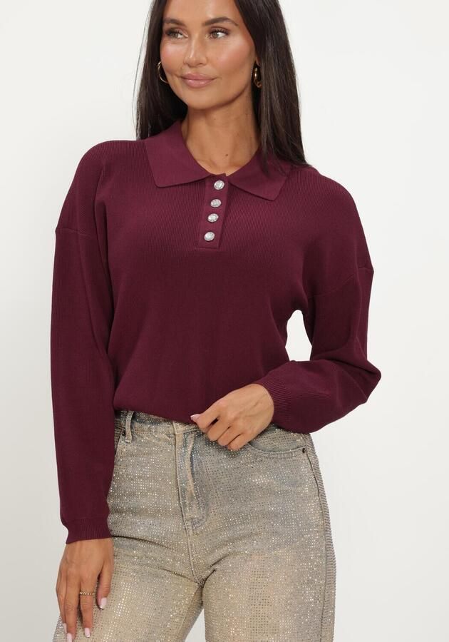 HARPER & YVE Dames Tops & T-shirts Bobby-ls Bordeaux - Foto 4