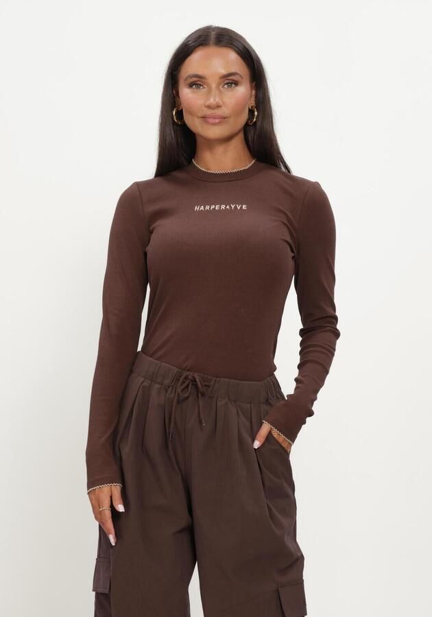 HARPER & YVE Dames Tops & T-shirts Cammy-ls Bruin