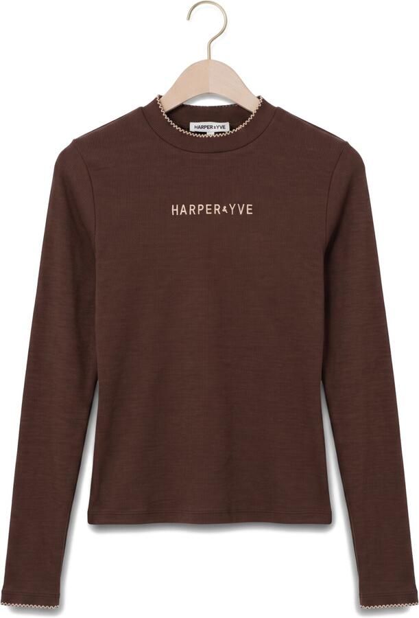 HARPER & YVE Dames Tops & T-shirts Cammy-ls Bruin - Foto 4