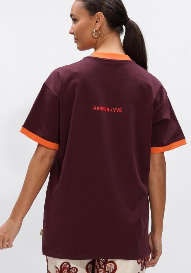 HARPER & YVE Dames Tops & T-shirts Clubcorazon-ss Bordeaux - Foto 3