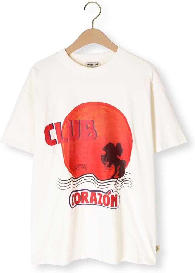HARPER & YVE Dames Tops & T-shirts Clubcorazon-ss Ecru - Foto 2