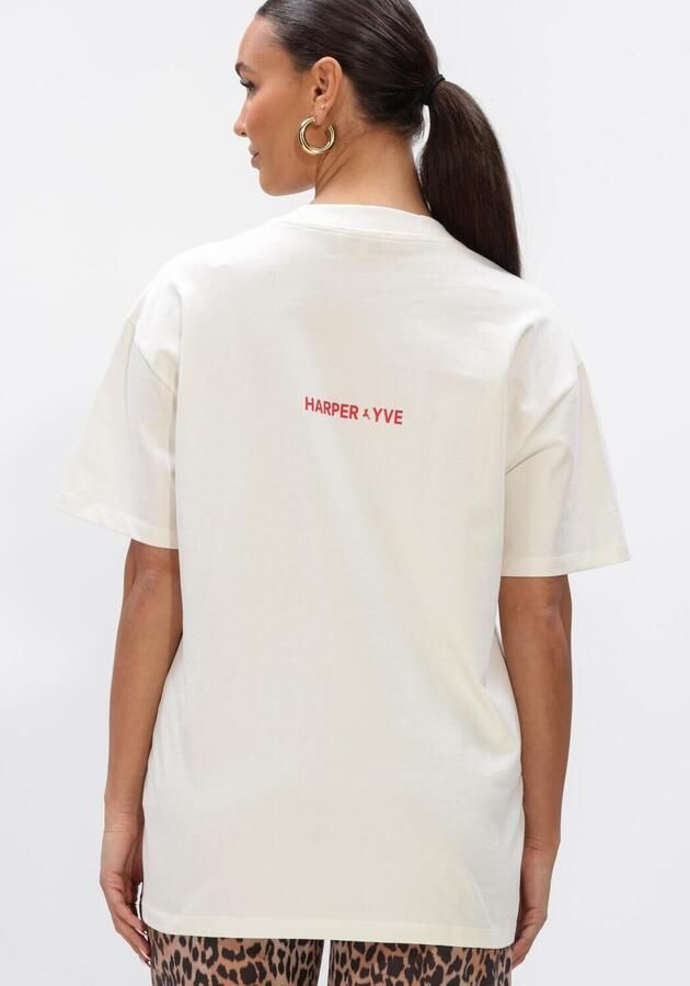 HARPER & YVE Dames Tops & T-shirts Clubcorazon-ss Ecru - Foto 3